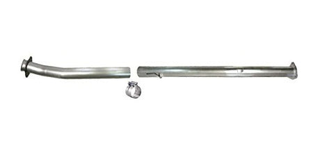 2011-2022 Ford 6.7 Stainless Steel Race Pipe - 4" - WITH MUFFLER